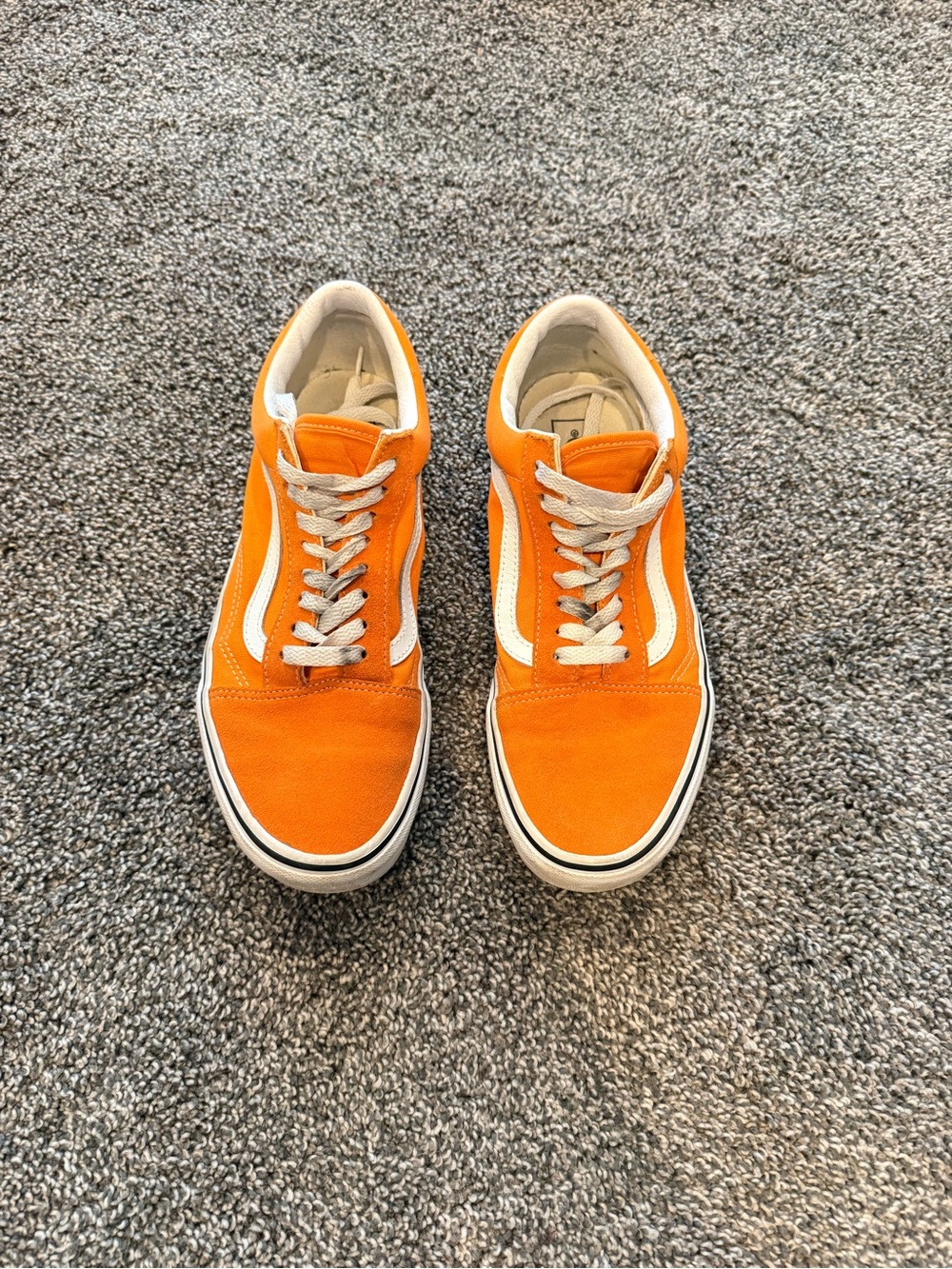 Vans Orange & White Old Skool Sneakers